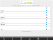 Tablet Screenshot of epicerie-pro.com